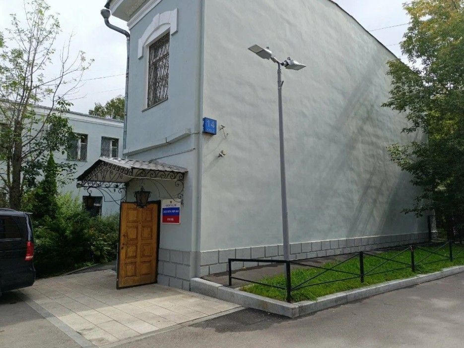фасад дома, здание по адресу г Москва, Гороховский пер, д 14 стр 2